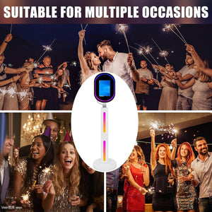 13.3 In Portable Touch Mirror Photo Booth Built-in Mini PC & Camera Photo Booth with Round Ring Light and Trolley Flight Case for Events Wedding Rental Business