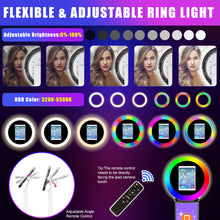 Load image into Gallery viewer, HITUGU Portable iPad Photo Booth, Metal Shell Selfie photobooth Machine for 10.2&#39;&#39; iPad with RGB Ring Light,Free Custom Logo,Remote Control,Flight Case,for Parties,Wedding,Exhibition,Rental Business